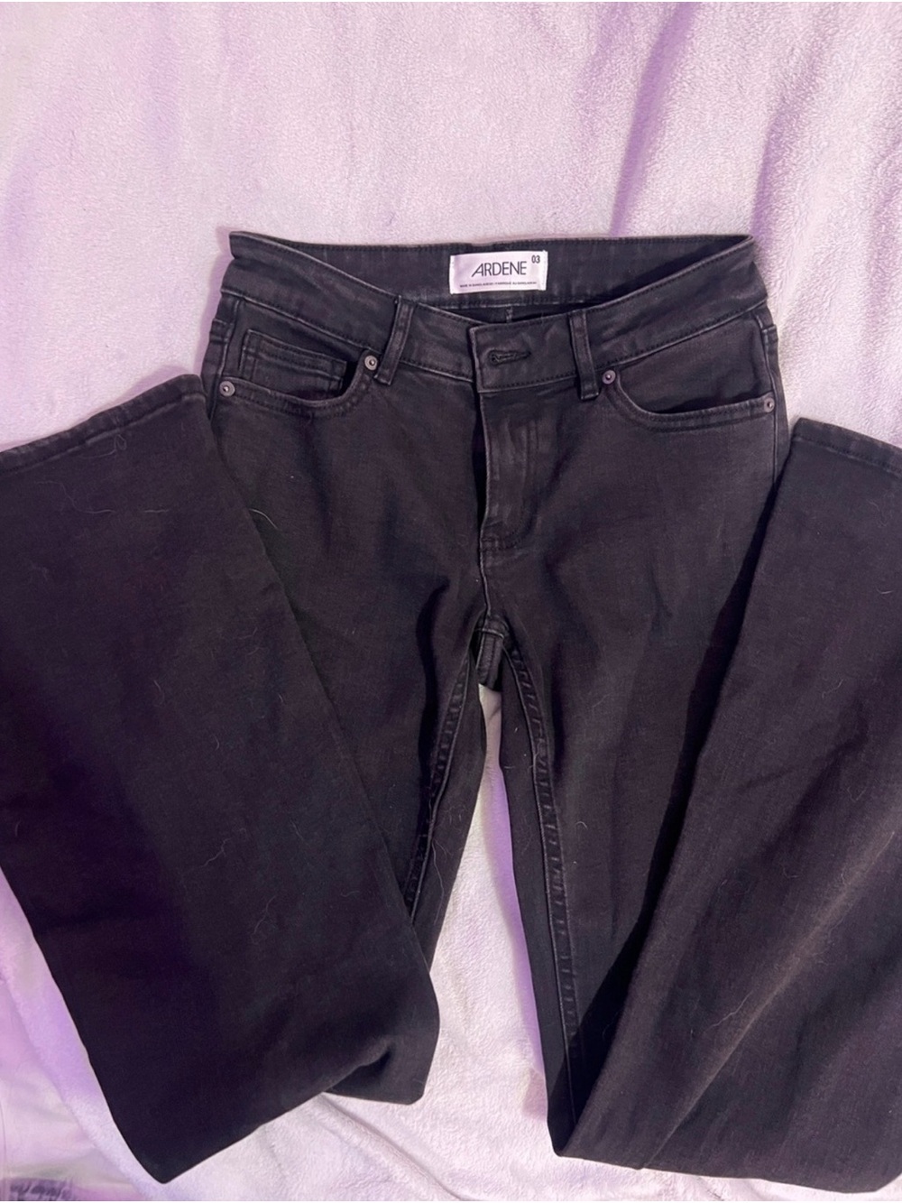 Ardene Women's Black Straight-Leg Jeans